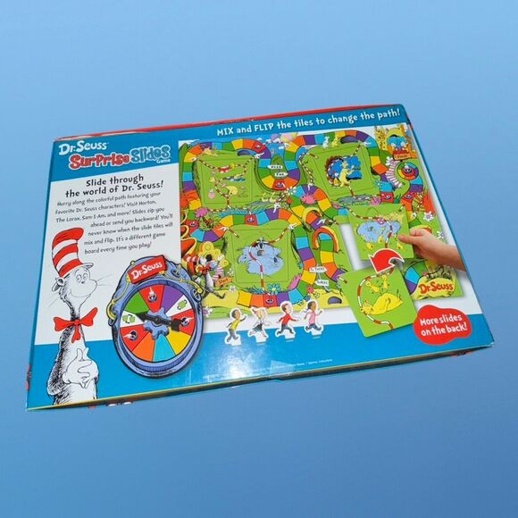 Dr. Seuss Surprise Slides Board Game Cat in the Hat Wonder Forge Complete - Picture 10 of 11